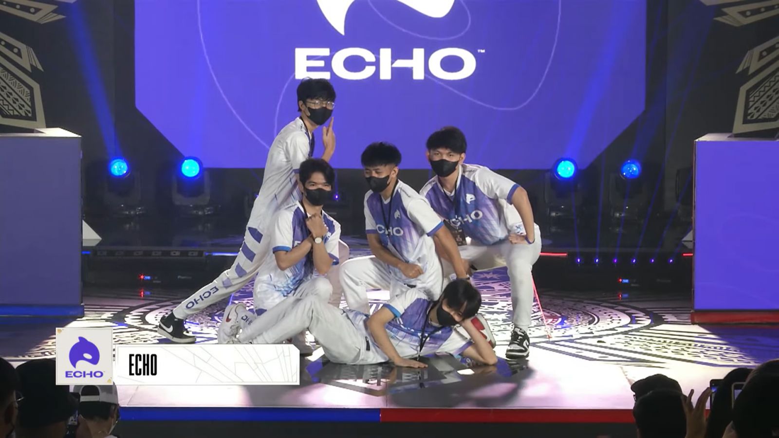 Echo standing Loud and Proud after a reverse sweep against TNC